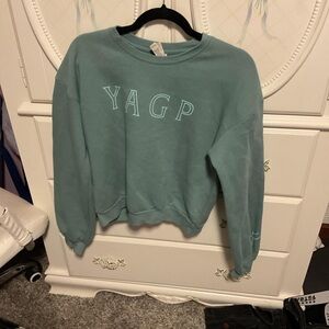 American Apparel Blue Sweatshirt with Lettering